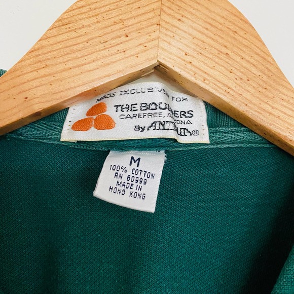 The Boulders Carefree Arizona Pique Cotton Green Polo Shirt - Picture 3 of 7